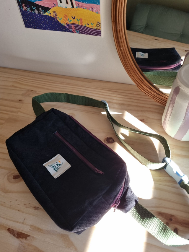 Banane rectangle velours noir