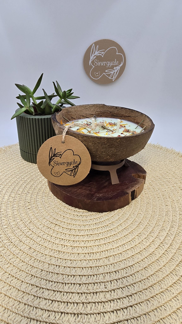 Vela en coco - Azahar