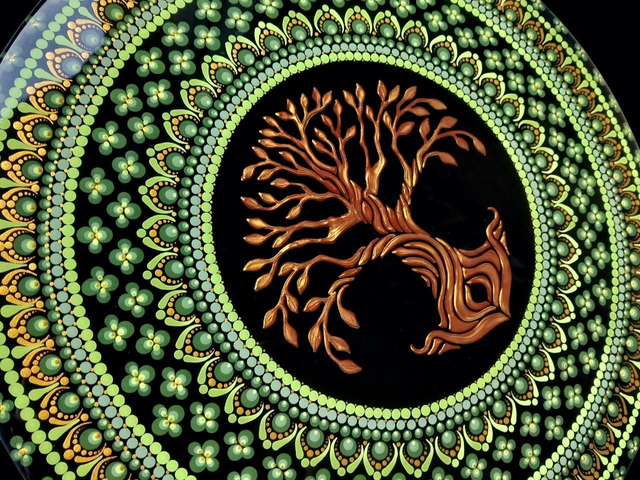 Décoration Murale - Tableau Mandala Arbre de vie