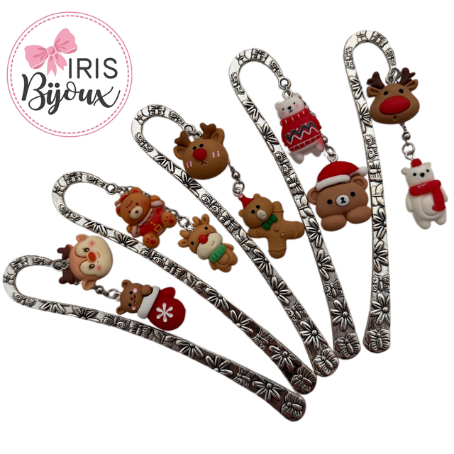 Segnalibro con soggetti natalizi 