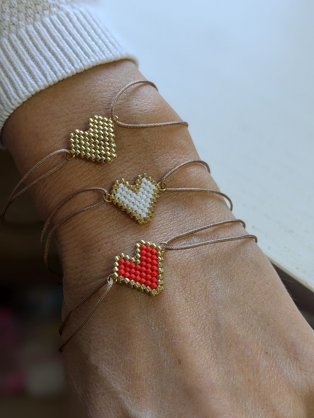 04-Bracelet cordon cœur