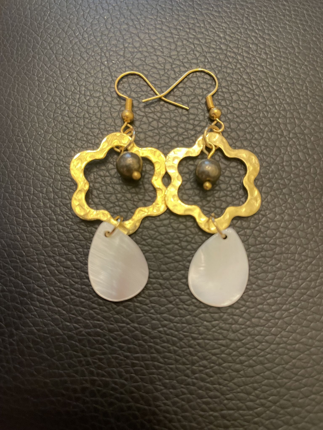 Boucles d'oreilles Pyrite de 6 mm