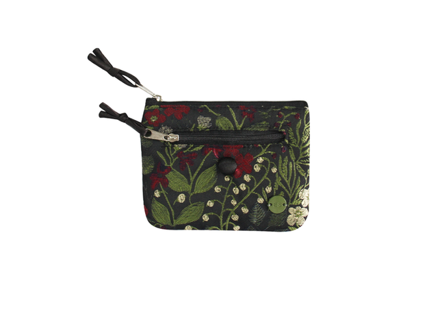 Earth Squared Jacquard Noir Purse