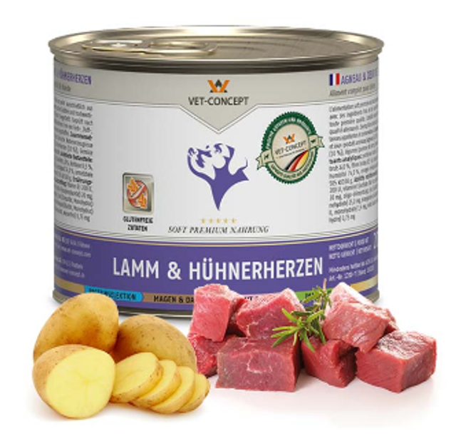 Lamm & Hühnerherzen 800g