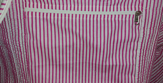 Sac de sport ou de week-end matelassé – Coton imprimé à la main - Grand format pour voyages - Motif floral rose, rouge,vert, blanc