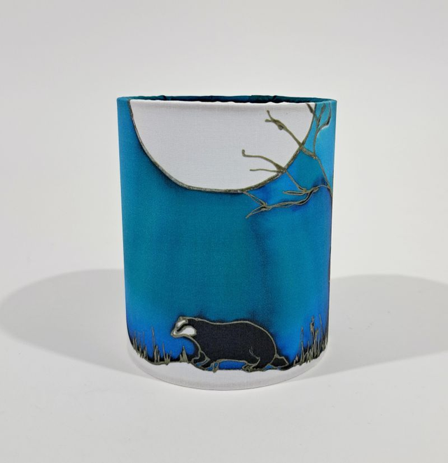 Winter Badger tealight holder         