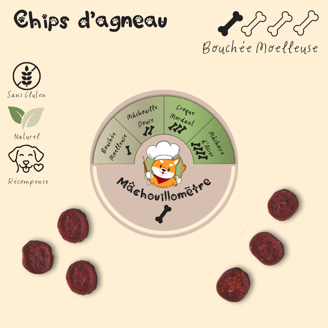 Chips moelleuse d'agneau - 100g