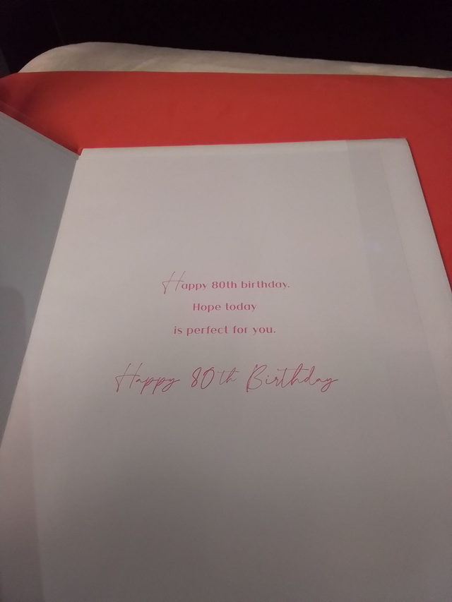 80th Birthday Card