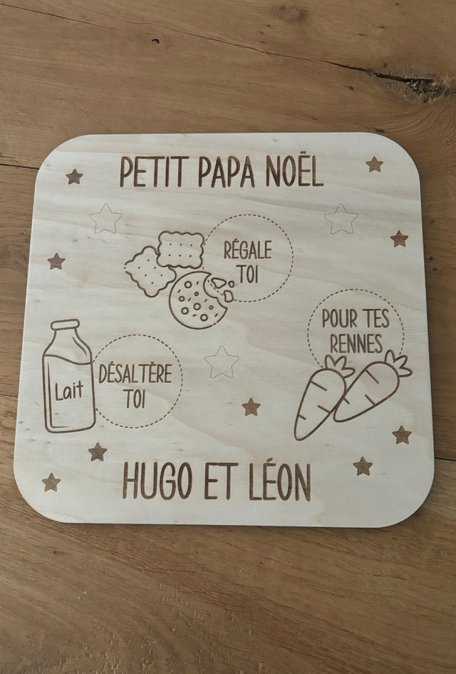 Plateau Père Noël - Personnalisable