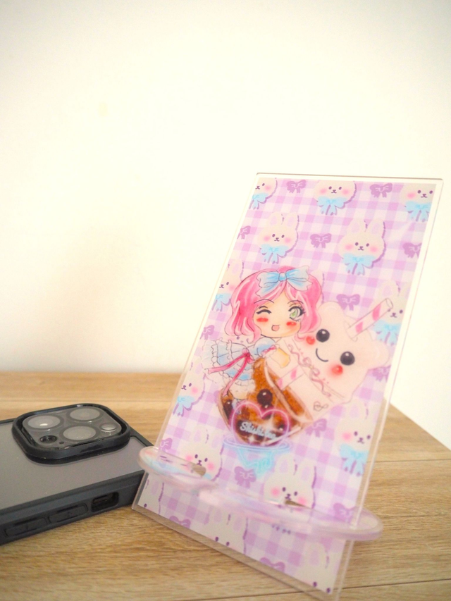 Lolita bunny phone standee