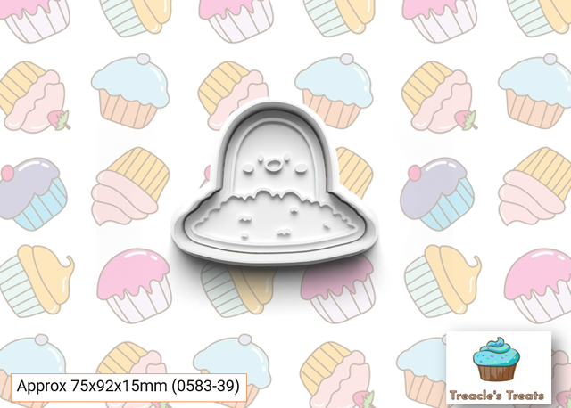 Mole Fondant/cookie stamp with cutter 