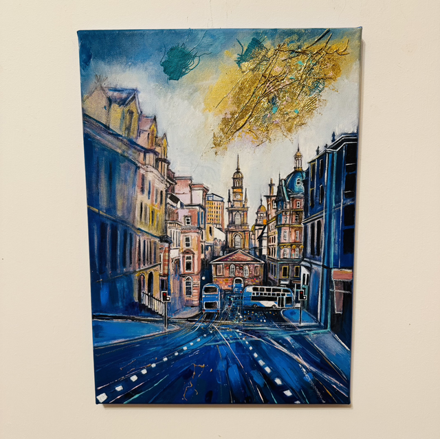 Original Painting- Cityscape- Glasgow 