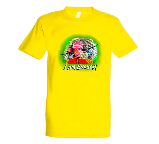 I Am Enough T-shirt Yellow