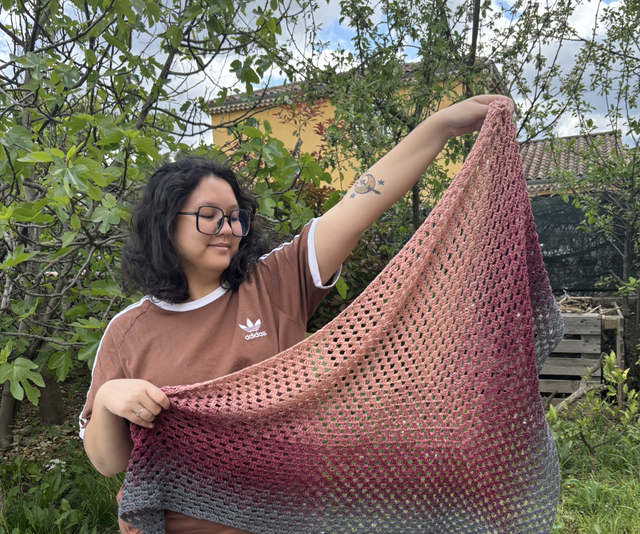 Châle - dégradé sombre