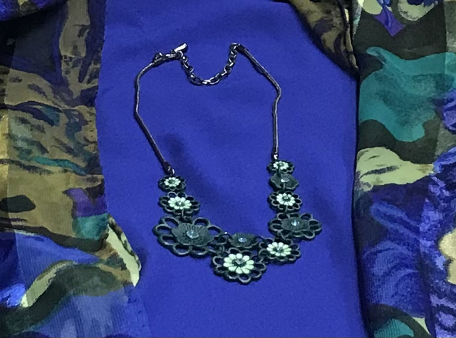 Green Coloured Vintage Necklace- NEC89