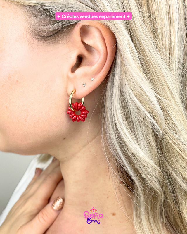 Pampilles "Doña" - Rouge carmin