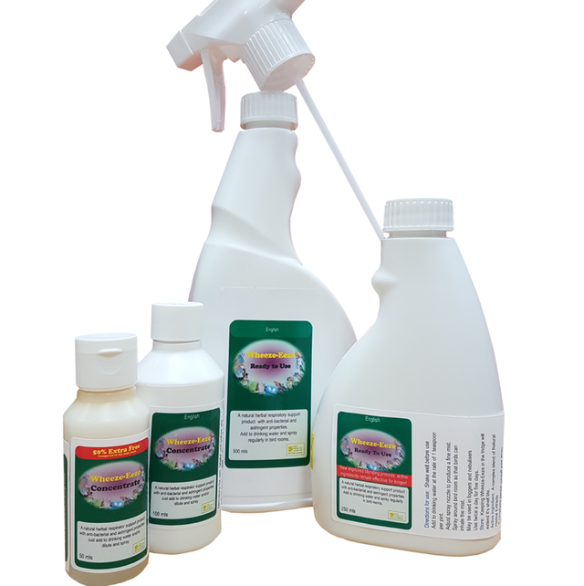 Wheeze Eeze - Herbal liquid to support wheezing birds