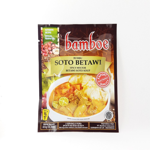 BAMBOE Bumbu Soto Betawi - Préparation de Soupe de Boeuf au Lait de Coco