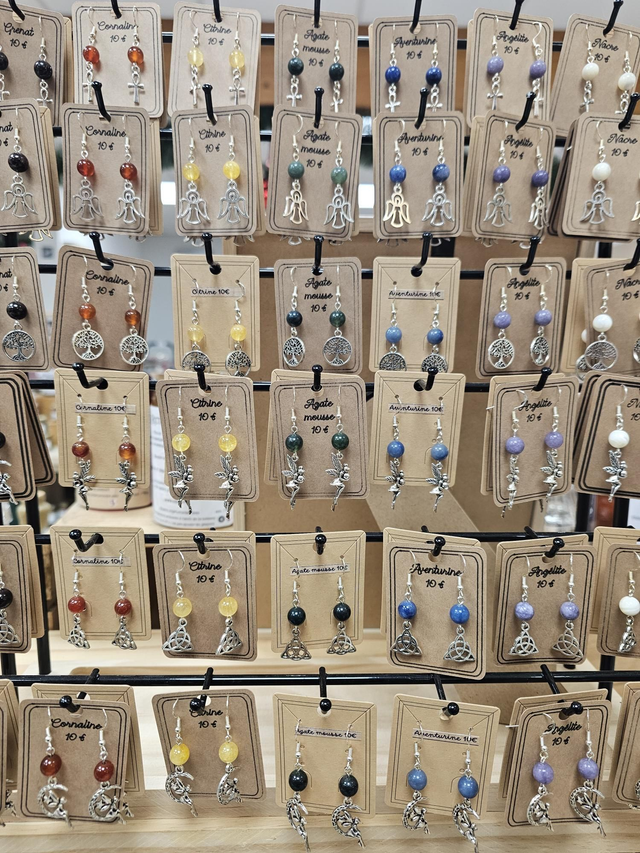 Boucles d’oreilles avec charmes