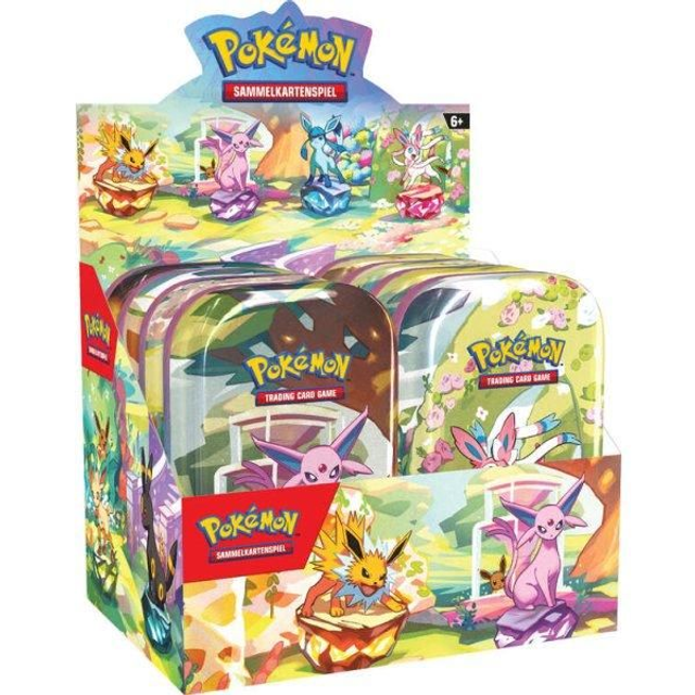 Pokémon TCG: Prismatische Entwicklungen – Mini Tin Display (8 Tins, OVP, DE)


