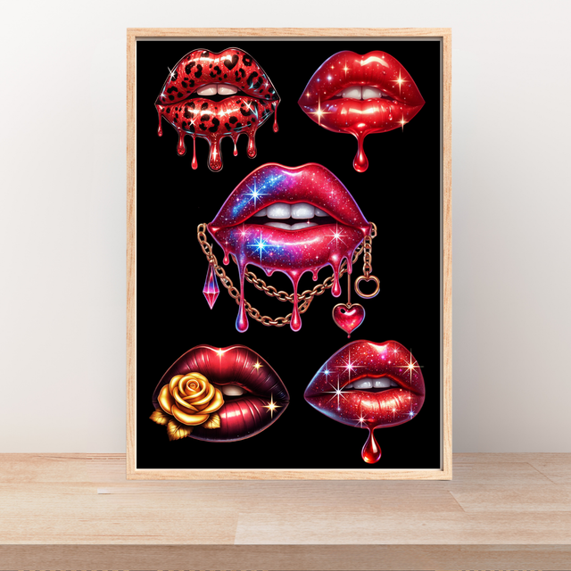 Lèvres Red Galaxy — Glamour Rouge & Éclat Cristal