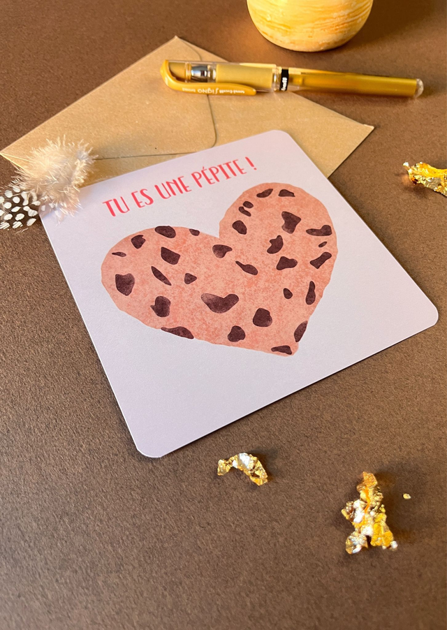 Carte de vœux "Pépite"