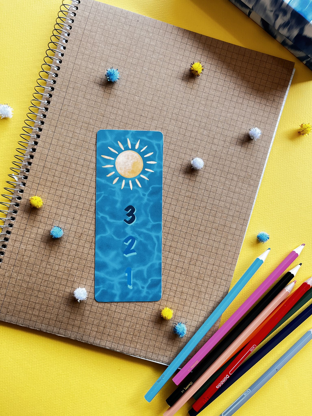 Marque-pages &quot;1, 2, 3... Soleil !&quot;