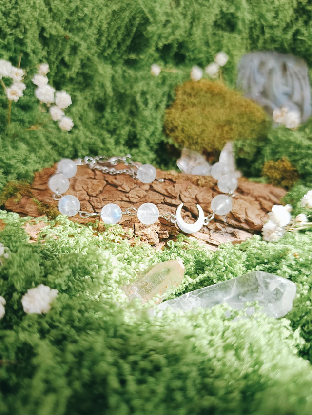 BRACELET - MYSTIC MOON (péristerite)