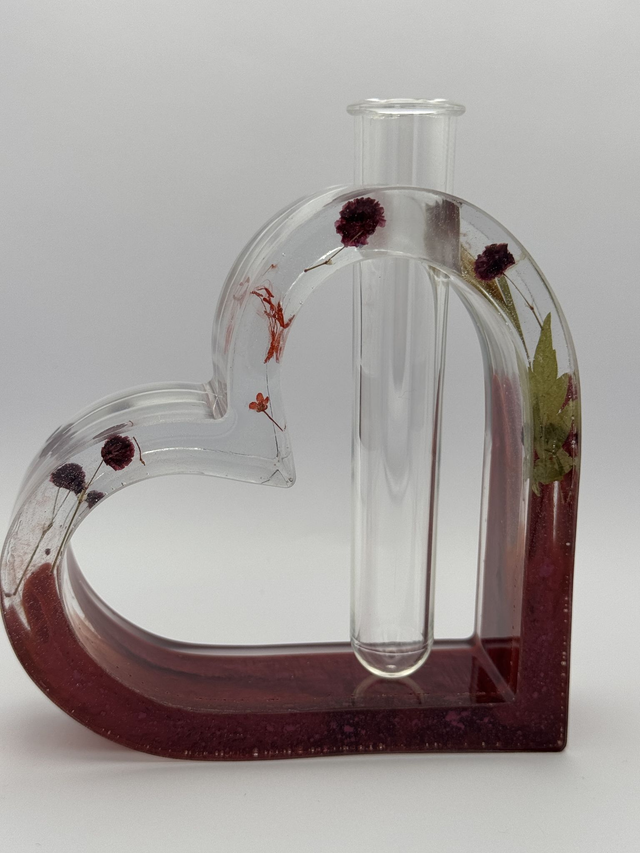 Red Wine Heart Propagation Vase