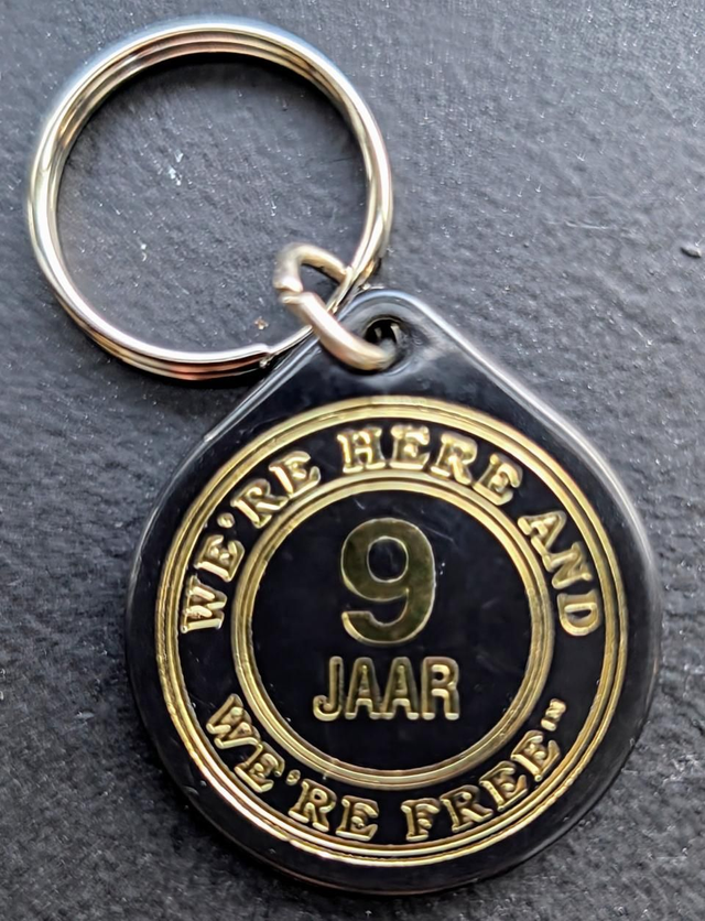 9 jaar plastic coin