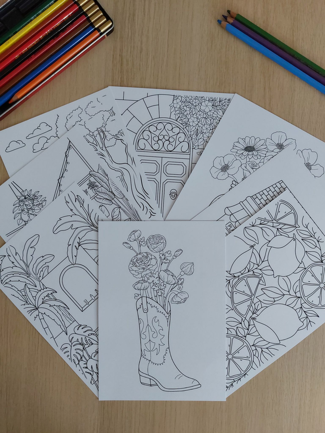 Coloriage - Jardin secret