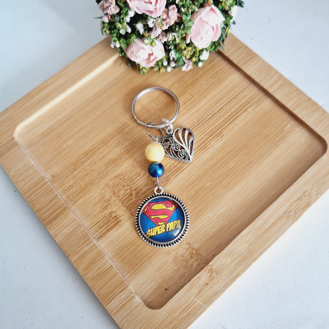 Porte clé cadeaux Super papa version superman 