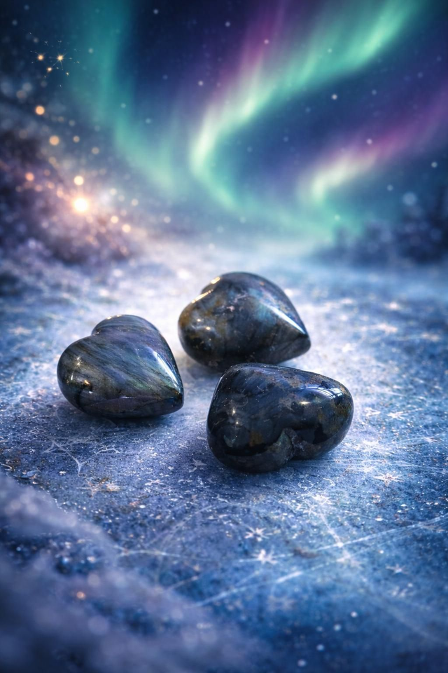 💙 Petit Cœur en Labradorite
Pierre naturelle – Forme polie