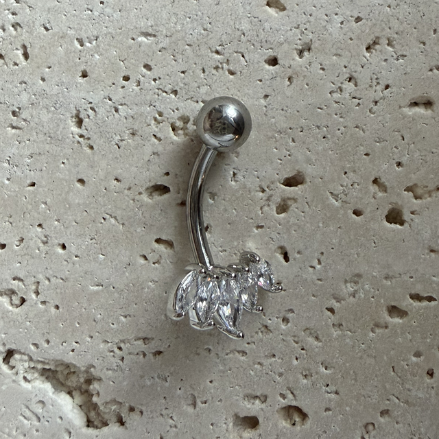 Navelpiercing zilve