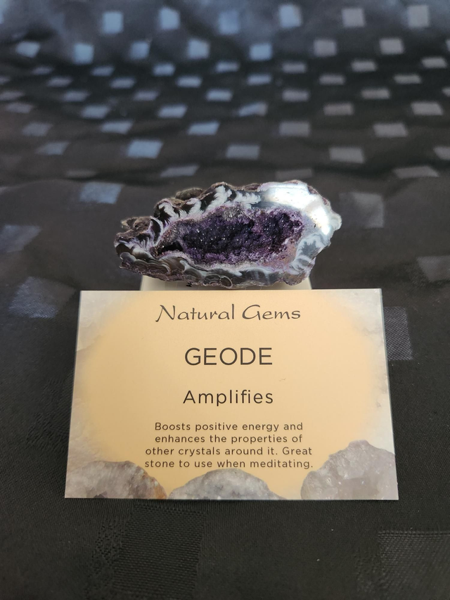DARK PURPLE AGATE GEODE 