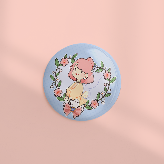 🆕 Badge 44mm SHE WAS A FAIRY