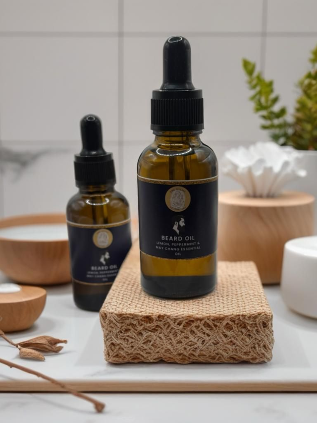 Beard Oil (30ml) - Peppermint, Lemon &amp; May Chang