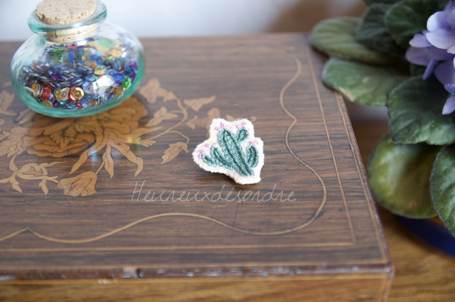 Broche cactus
