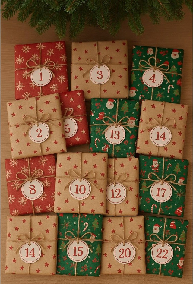 Mystery Book Advent Calendar, 12 or 24 days