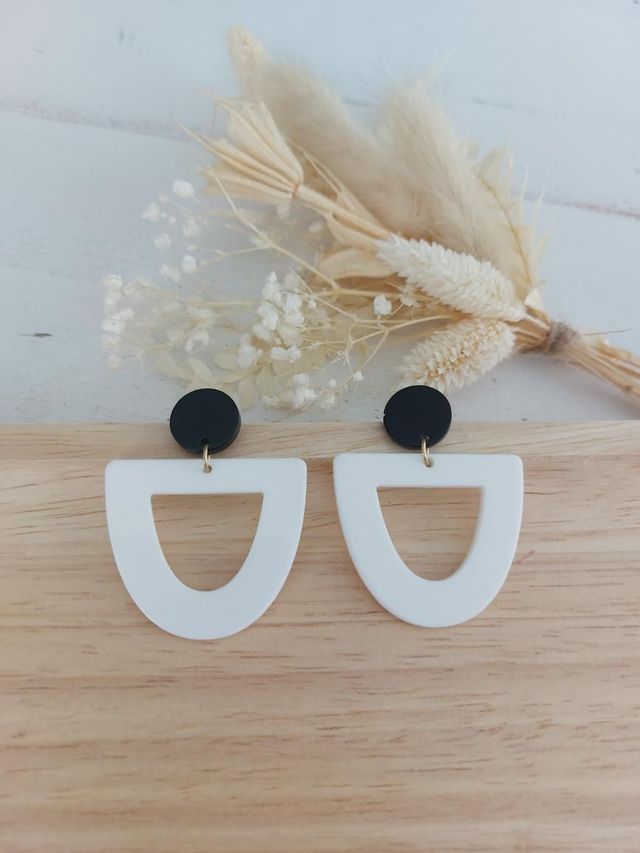 Boucles d'oreilles Elyna (blanc)
