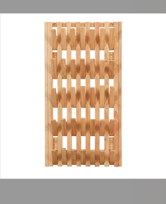 Garderobenpaneel QUEST – B-Ware, Hellbraun