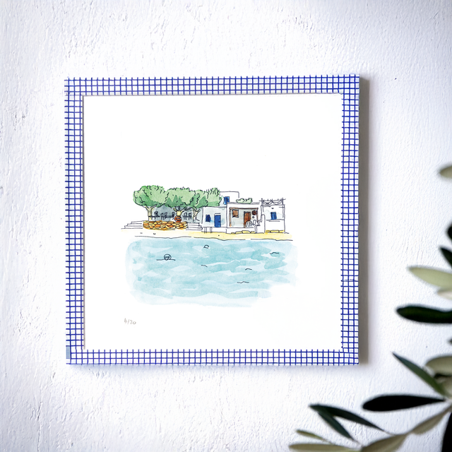 Sifnos Island Art Print – Greek Wall Decor