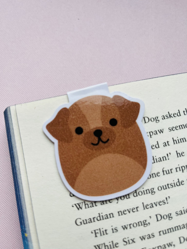 ‘Dog’ Squish magnetic bookmark