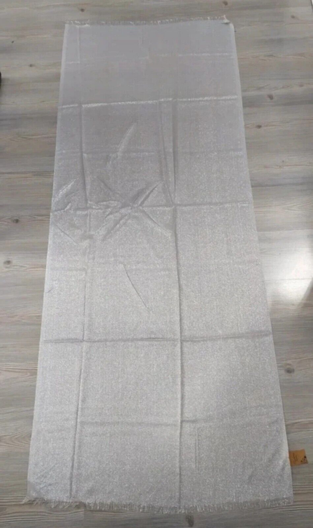 Stola ARGENTO CHIARO elegante misto seta viscosa