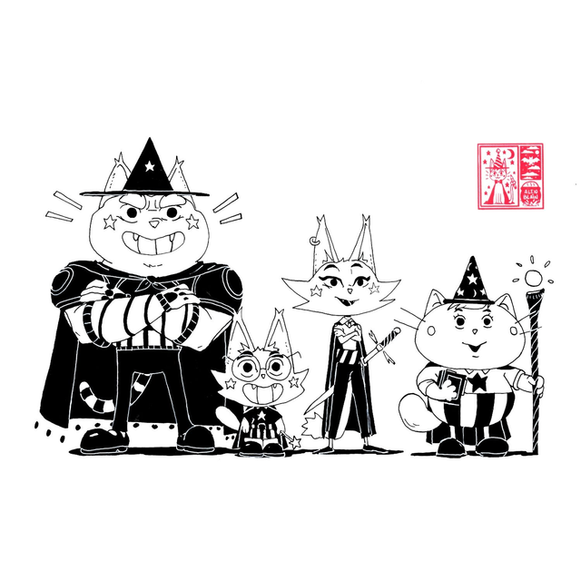 A4 Original Artwork: Atom's Team