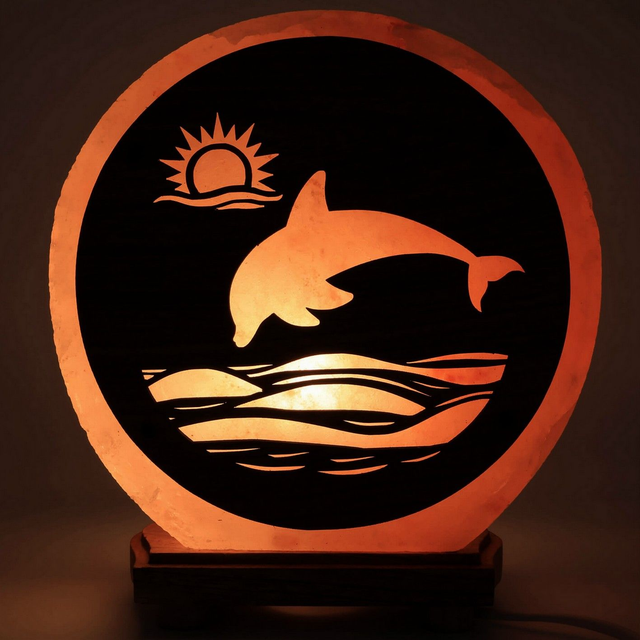 "Dauphin" - Lampe de sel à frame 5 kg