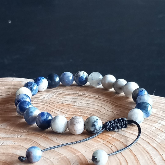 Bracelet ajustable en Sodalite