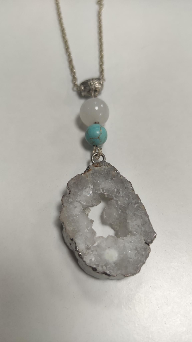 Collier Quartz et turquoise 