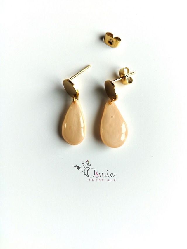 Boucles d&#039;oreilles - Collection Victoire - Pêche