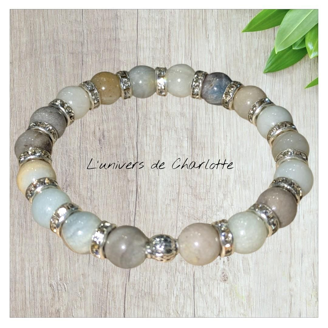 Bracelet &quot;Amazonite&quot; 8mm BR-122